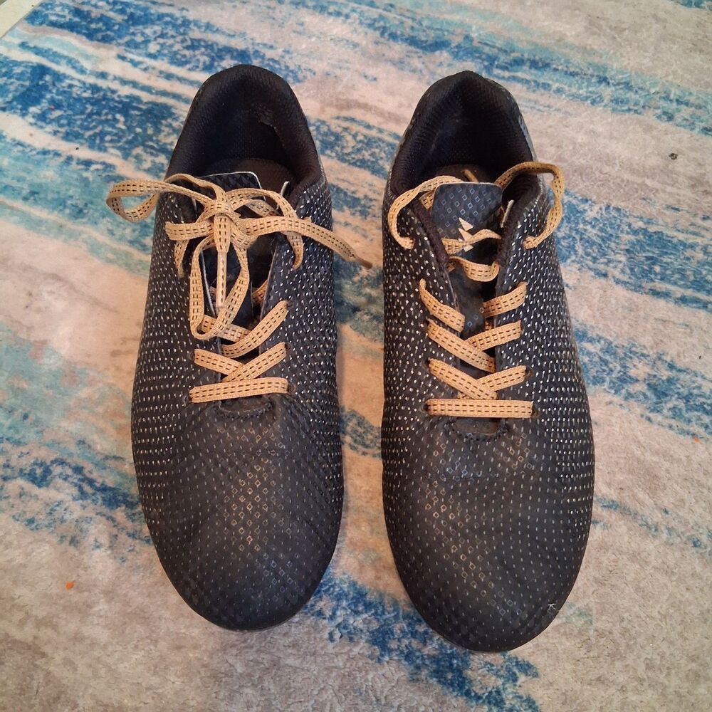 DSG Youth Speed Viper Soccer Cleats Black Gold Size 3